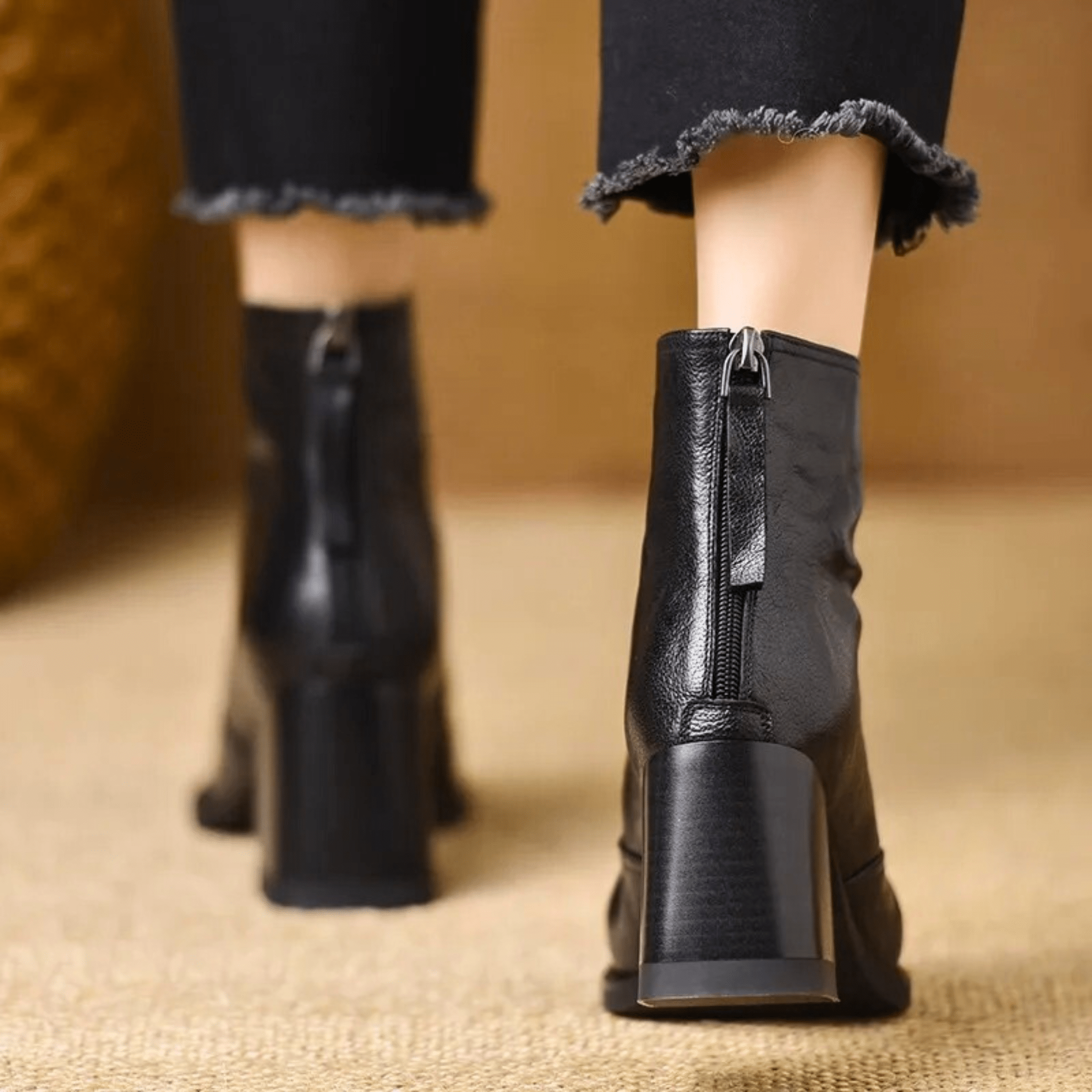 Kennedy | Luxury Ankle Boots with Medium Heel