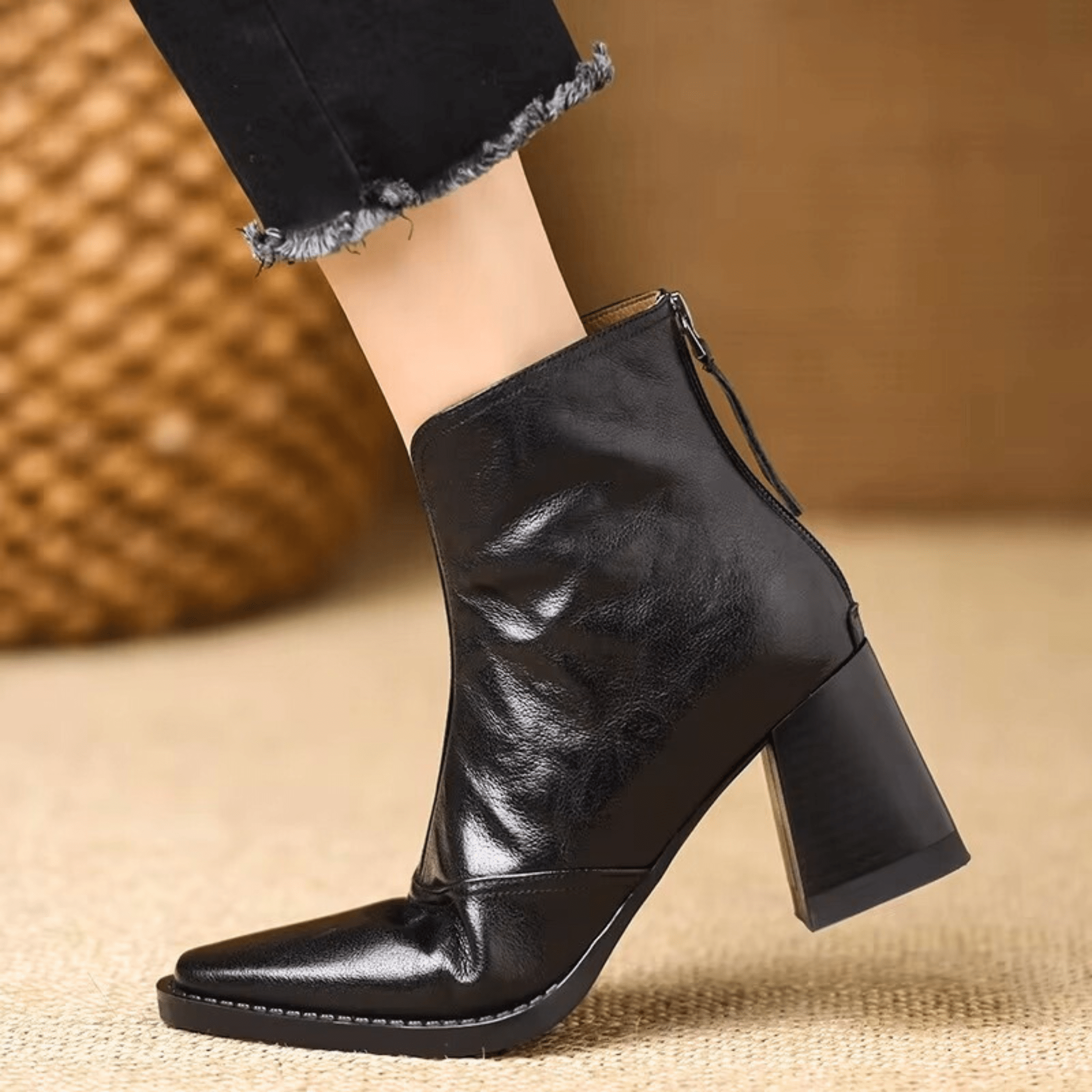 Kennedy | Luxury Ankle Boots with Medium Heel