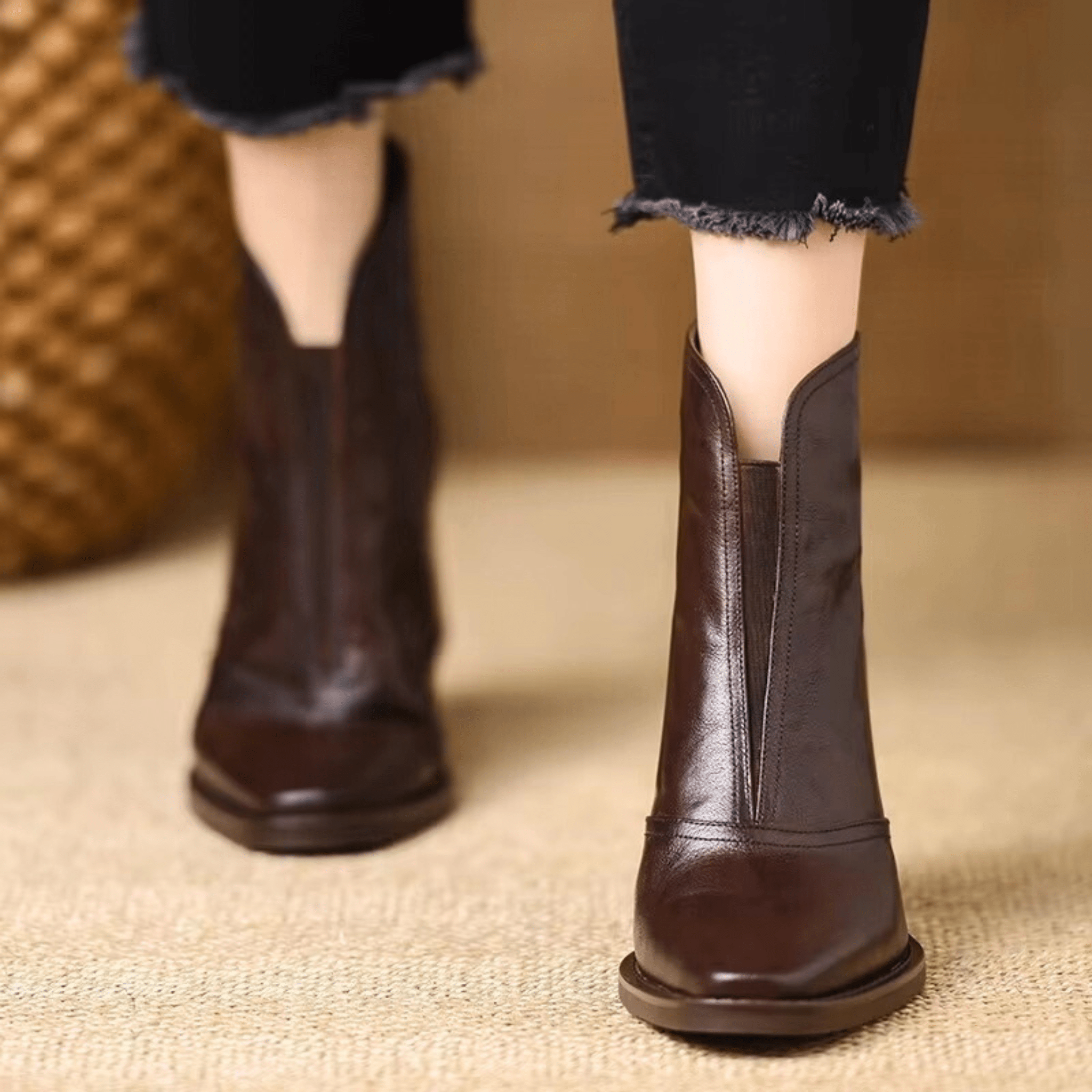 Kennedy | Luxury Ankle Boots with Medium Heel
