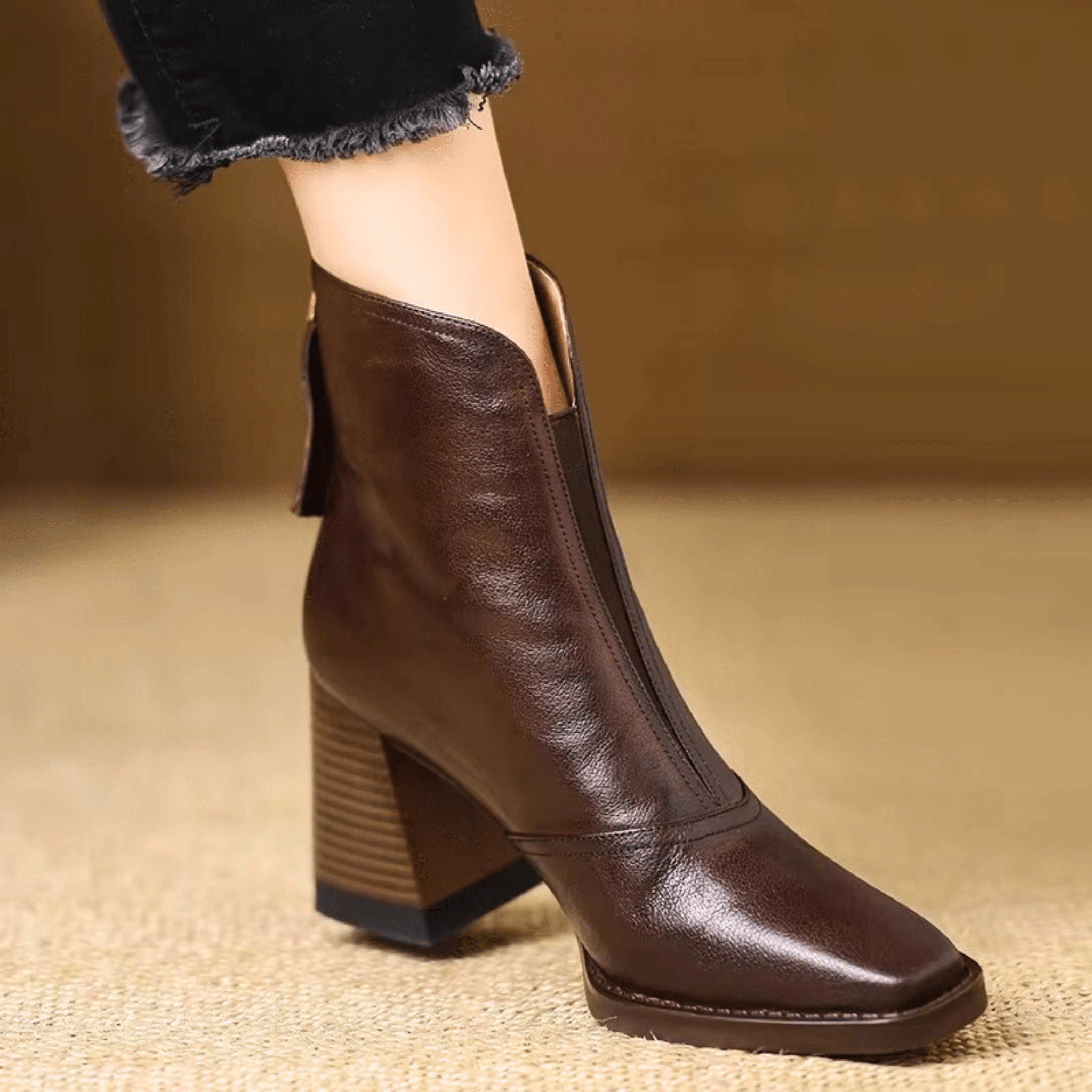 Kennedy | Luxury Ankle Boots with Medium Heel