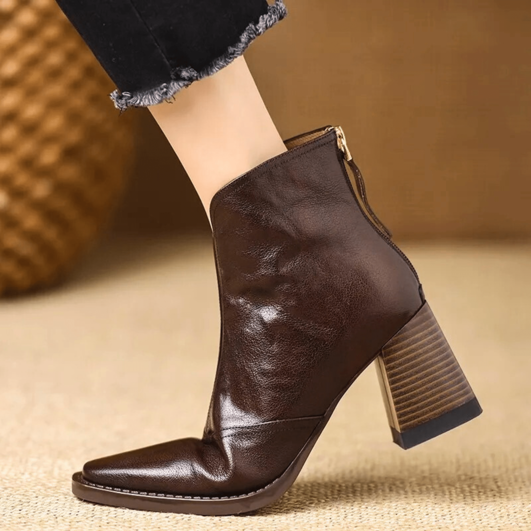 Kennedy | Luxury Ankle Boots with Medium Heel