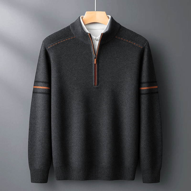 Amos | Modern Half-Zip Sweater Ease