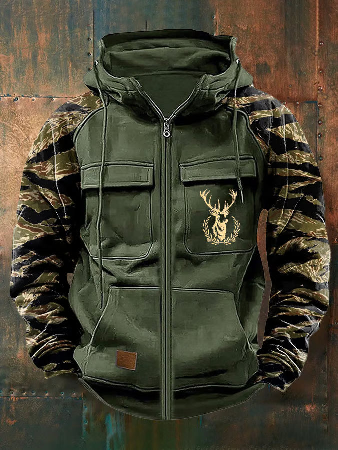 Tobias | Hoodie with Zip and Multi Pockets