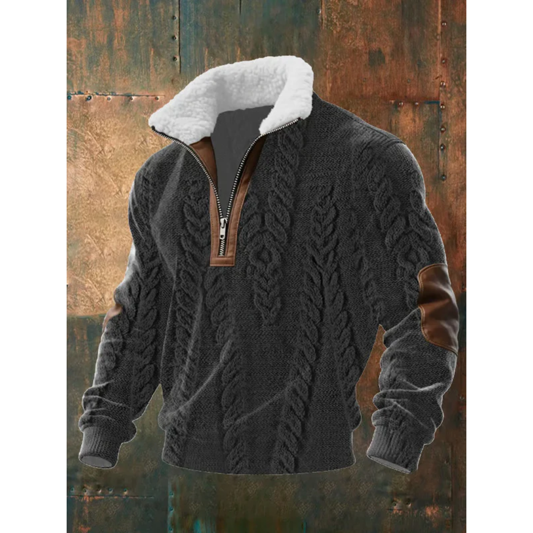 Anton | HIGH NECK FLEECE SWEATER
