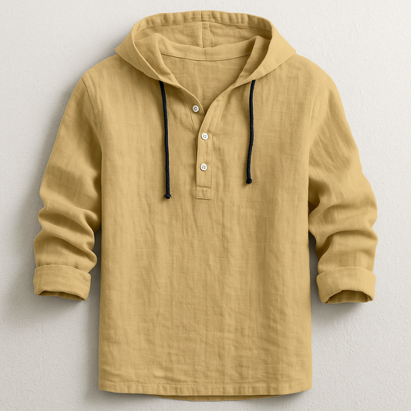 Harrison | Elegant Long Sleeve Hoodie Shirt