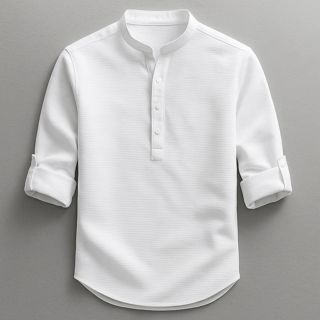 Jude | Long Sleeve Henley Shirt