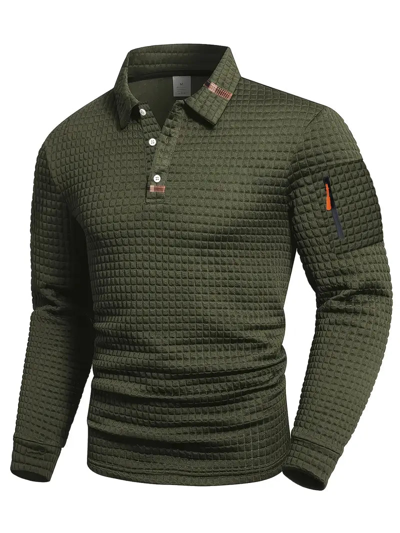 Myles | Structured Polo Shirt with Sleeve Pocket