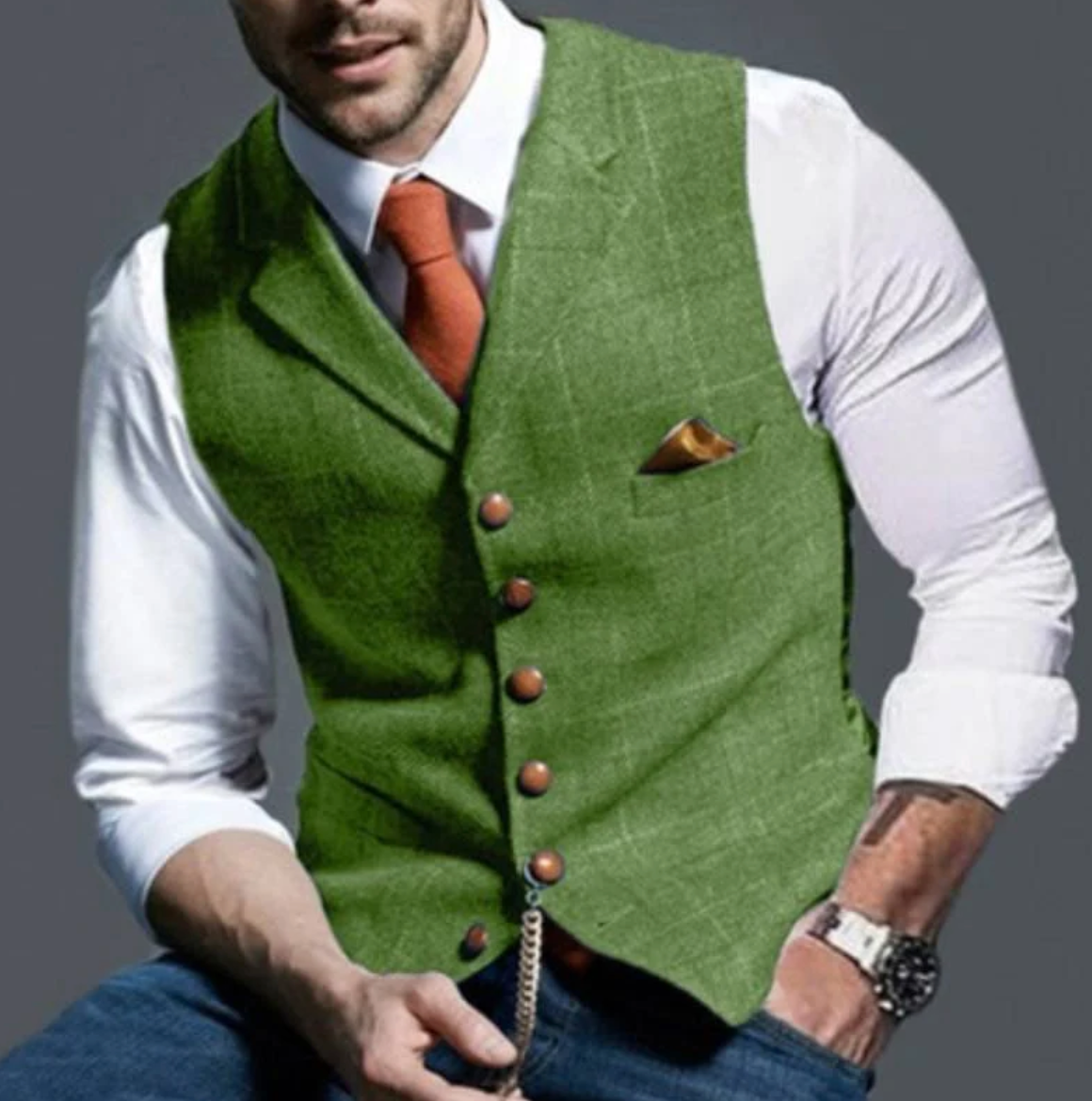 Jared | Sleek Button Waistcoat Style