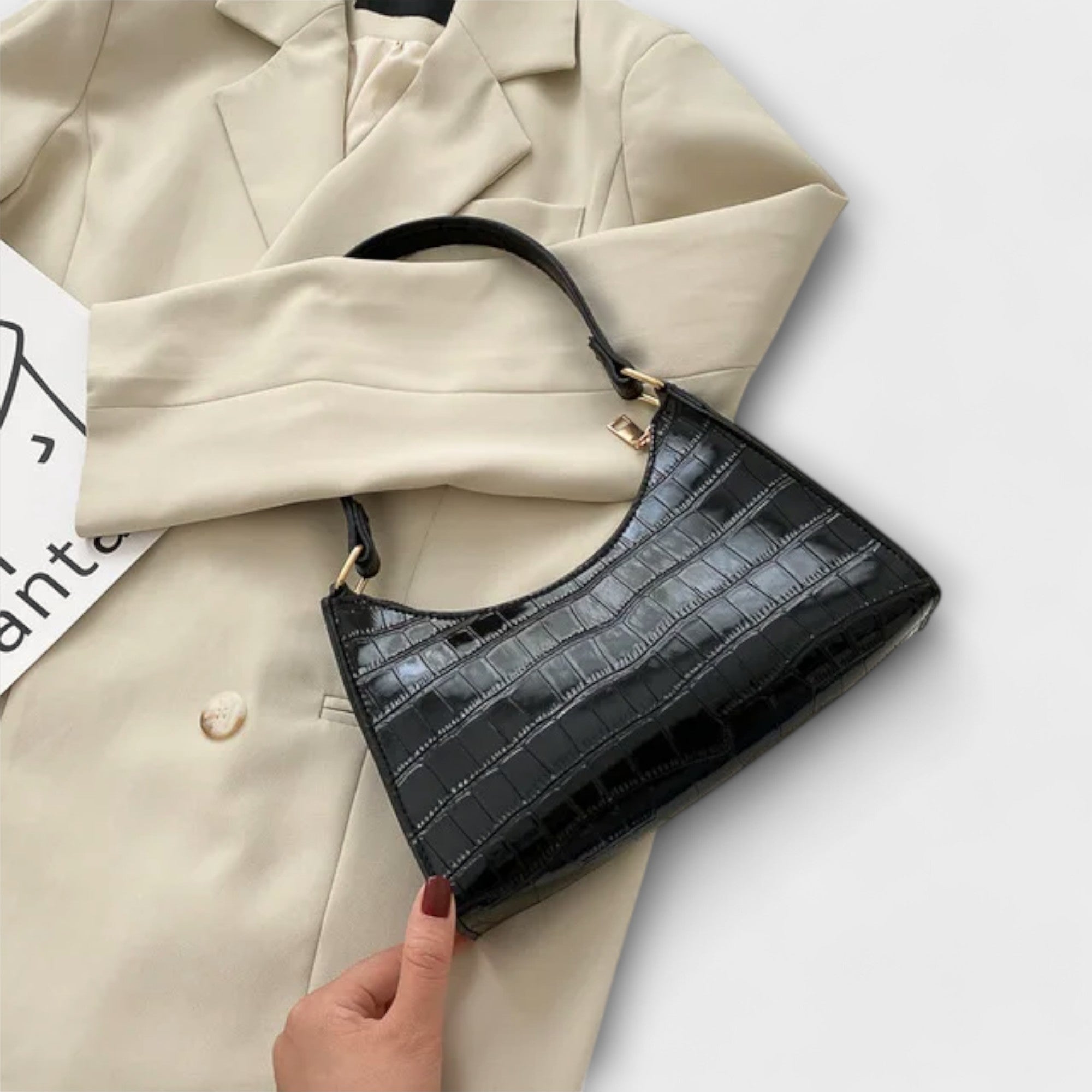 Olivia | Shiny Leather Bag