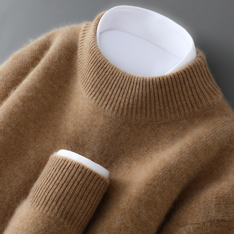 Chester | Elegant Cashmere Sweater (Fall Brown)