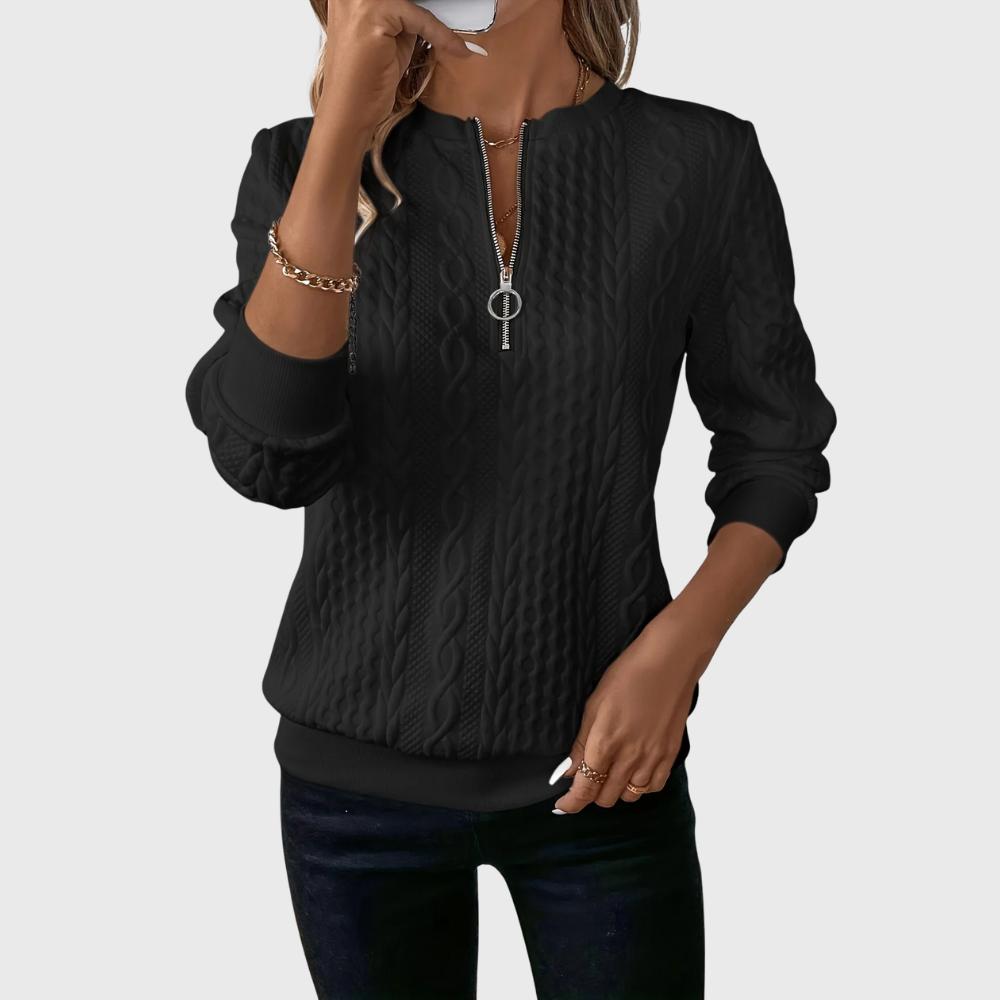 Briar | Knitted sweater with zipper