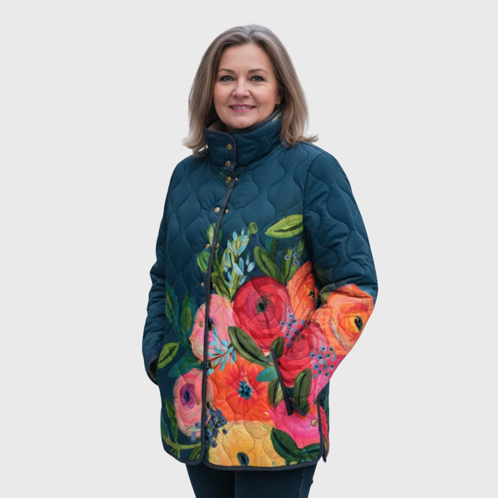 Lily | Jacket with Vintage Floral Pattern