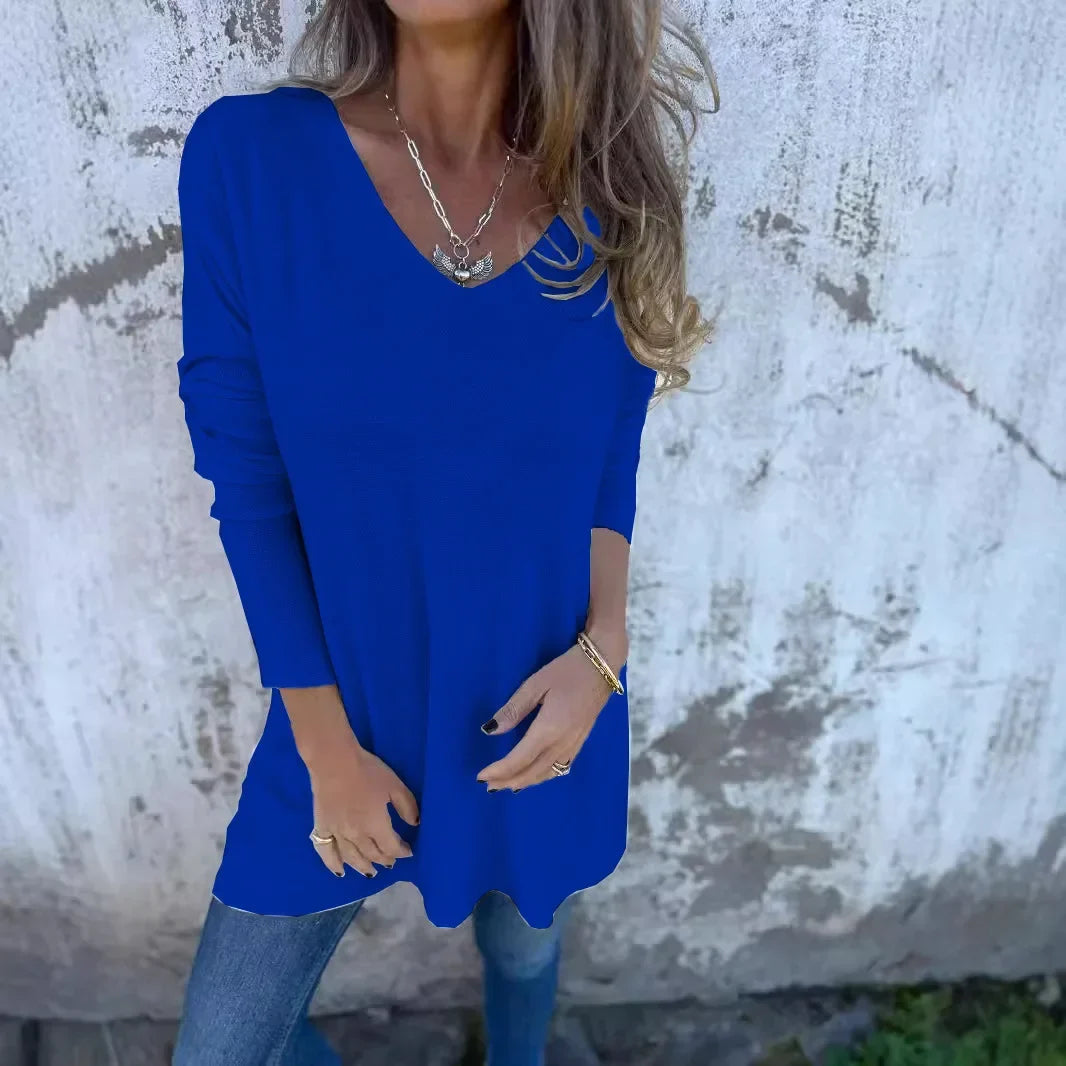 Jessica | Relaxed V-Neck Knit Tunic