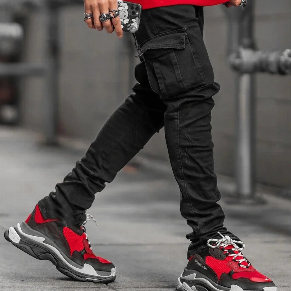 Dahlia | Cargo Street Elastic Jeans