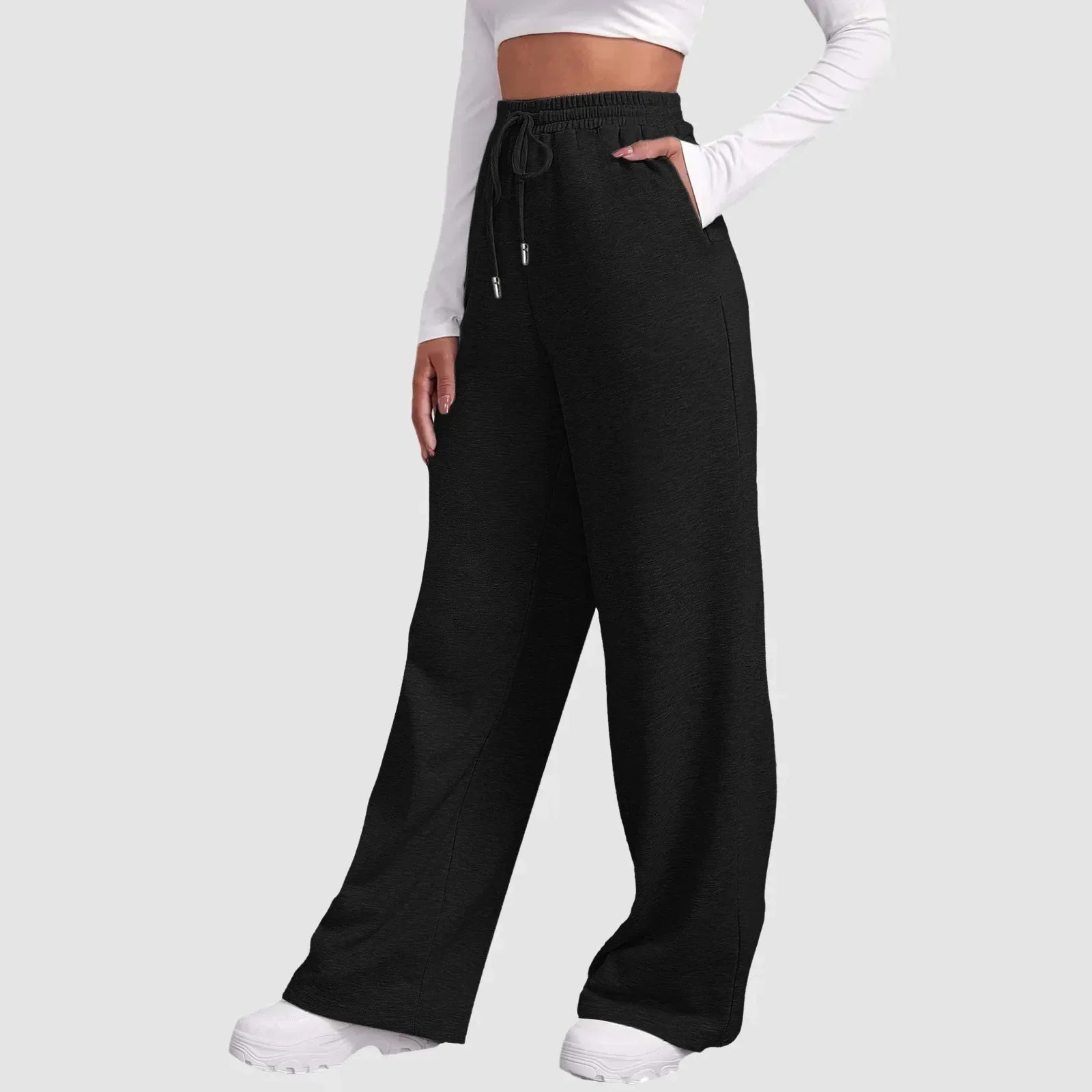 Lisa | Wide Leg Joggers with Casual Cut