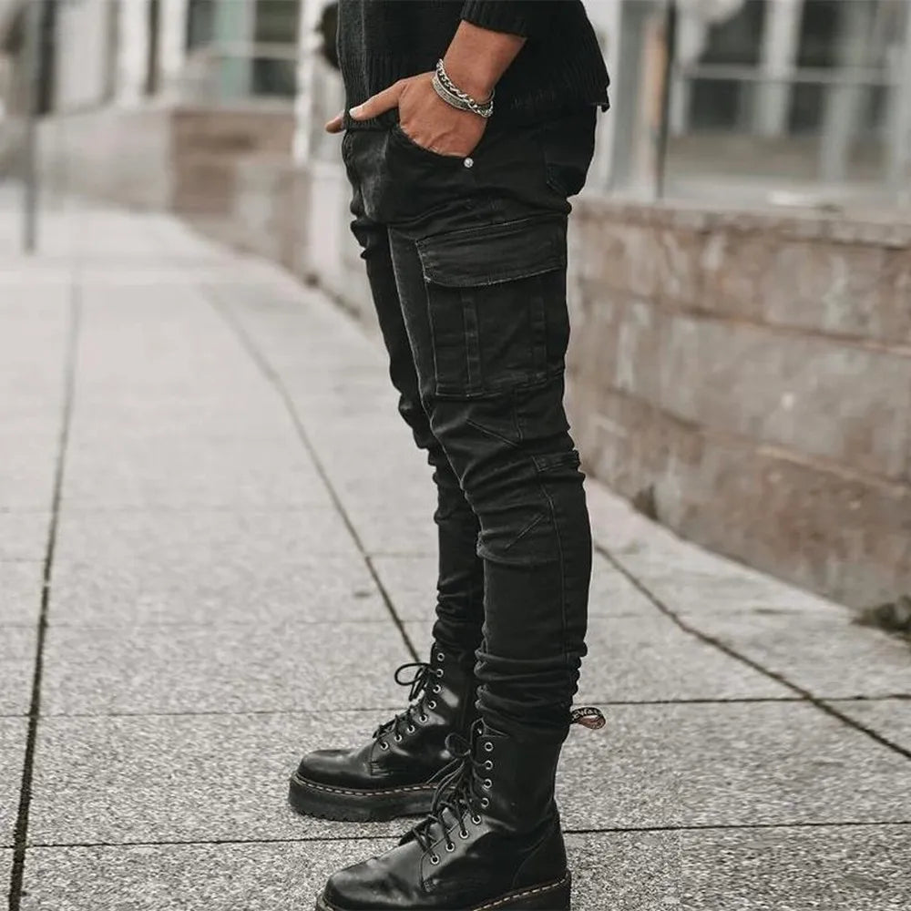 Dahlia | Cargo Street Elastic Jeans