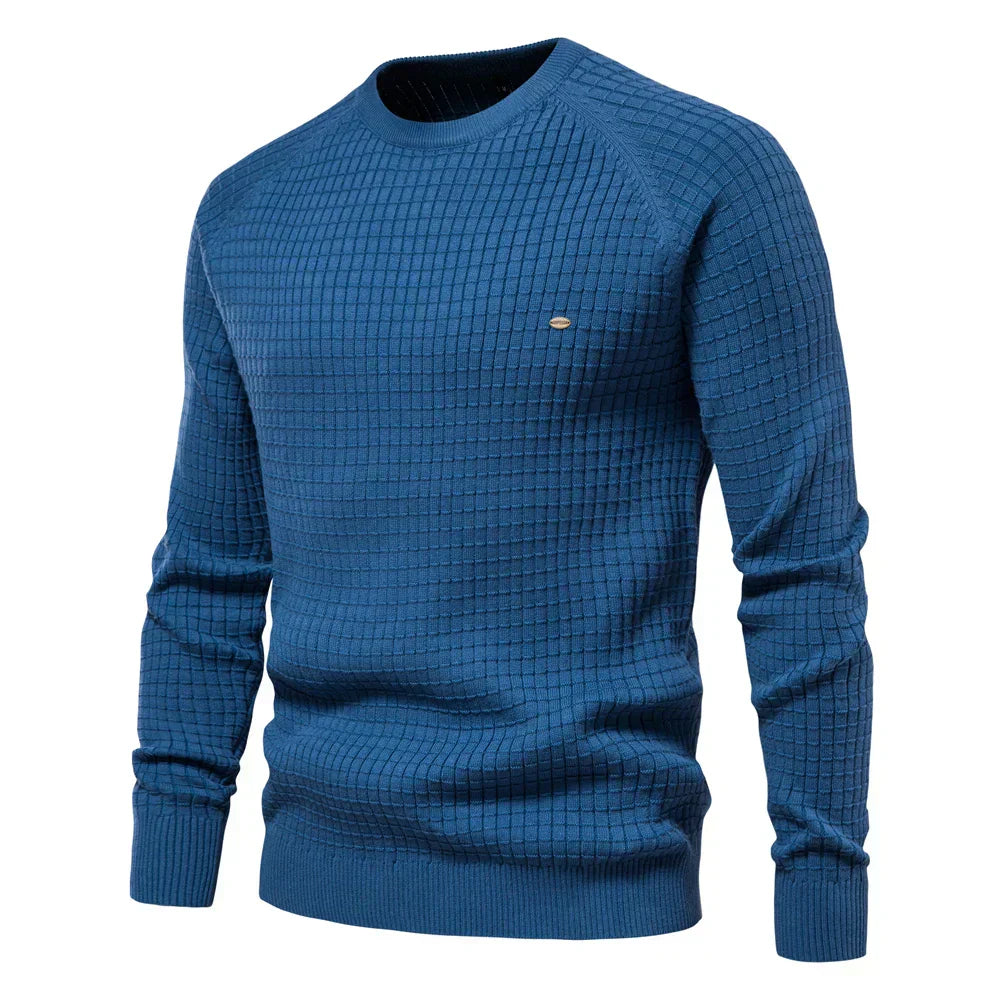 Zayne | Men's Sweater with Diamond Pattern