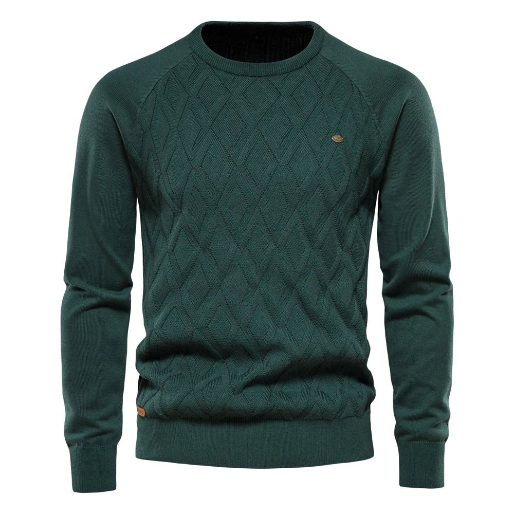 Marvin | Men's Sweater with Diamond Pattern