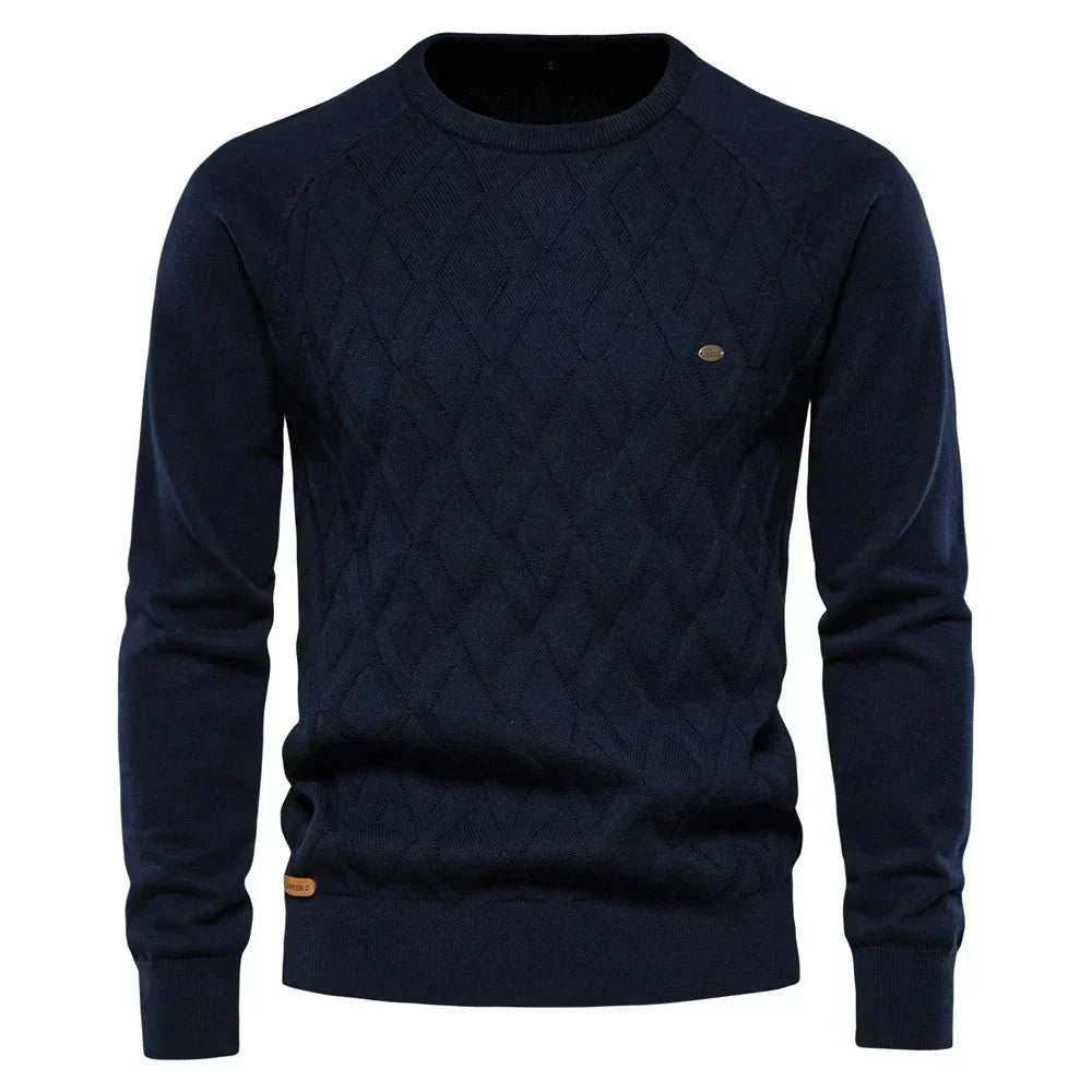 Marvin | Men's Sweater with Diamond Pattern