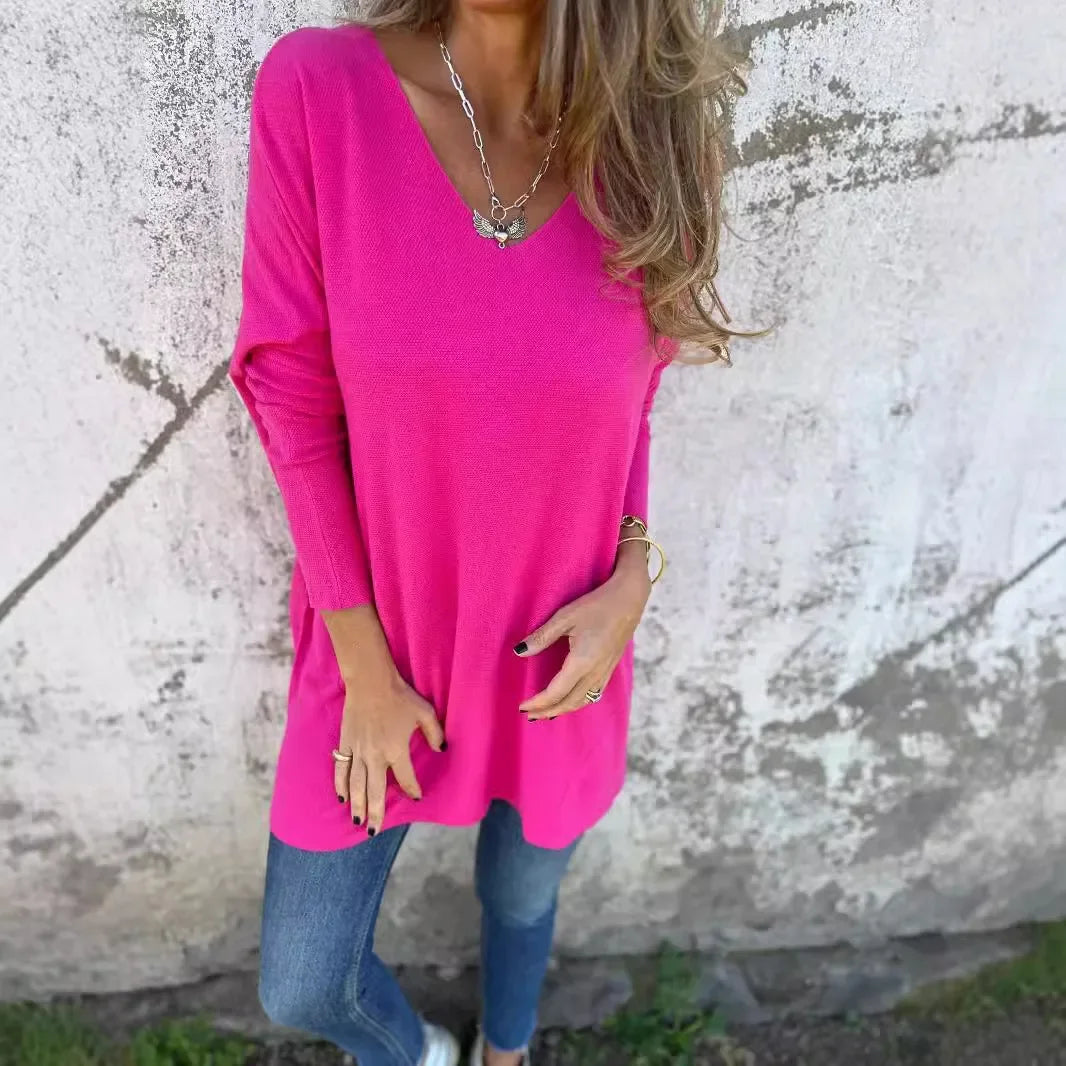 Jessica | Relaxed V-Neck Knit Tunic
