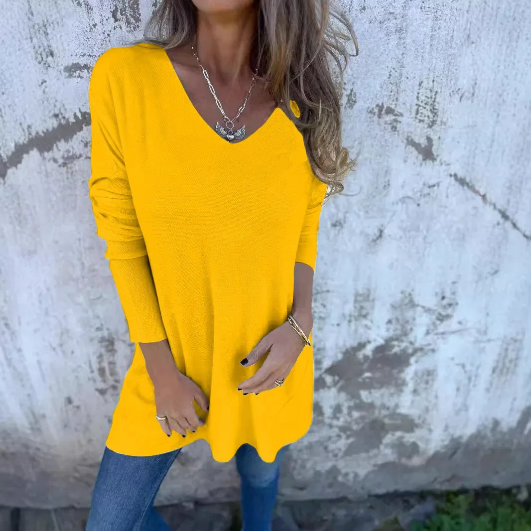 Jessica | Relaxed V-Neck Knit Tunic