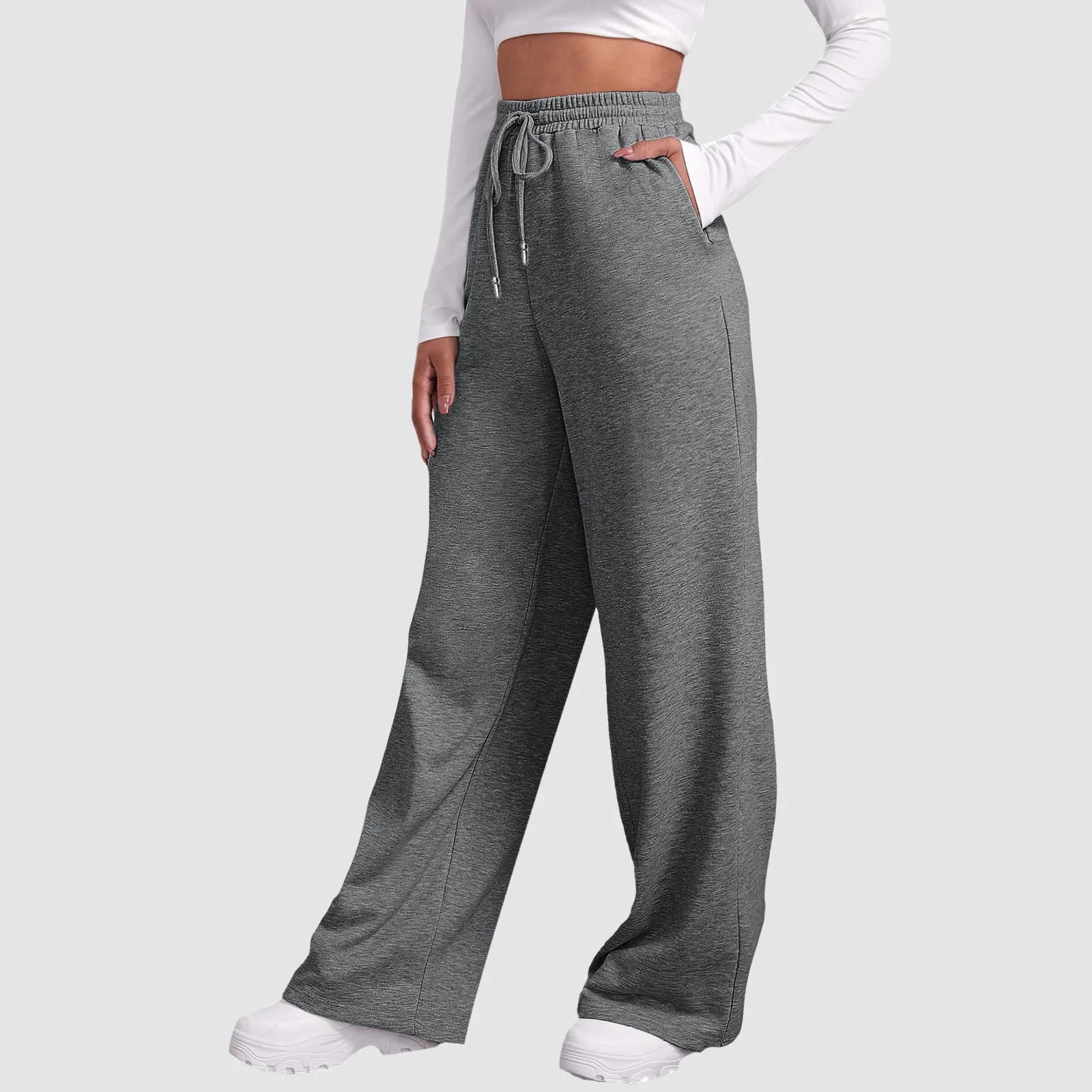 Lisa | Wide Leg Joggers with Casual Cut