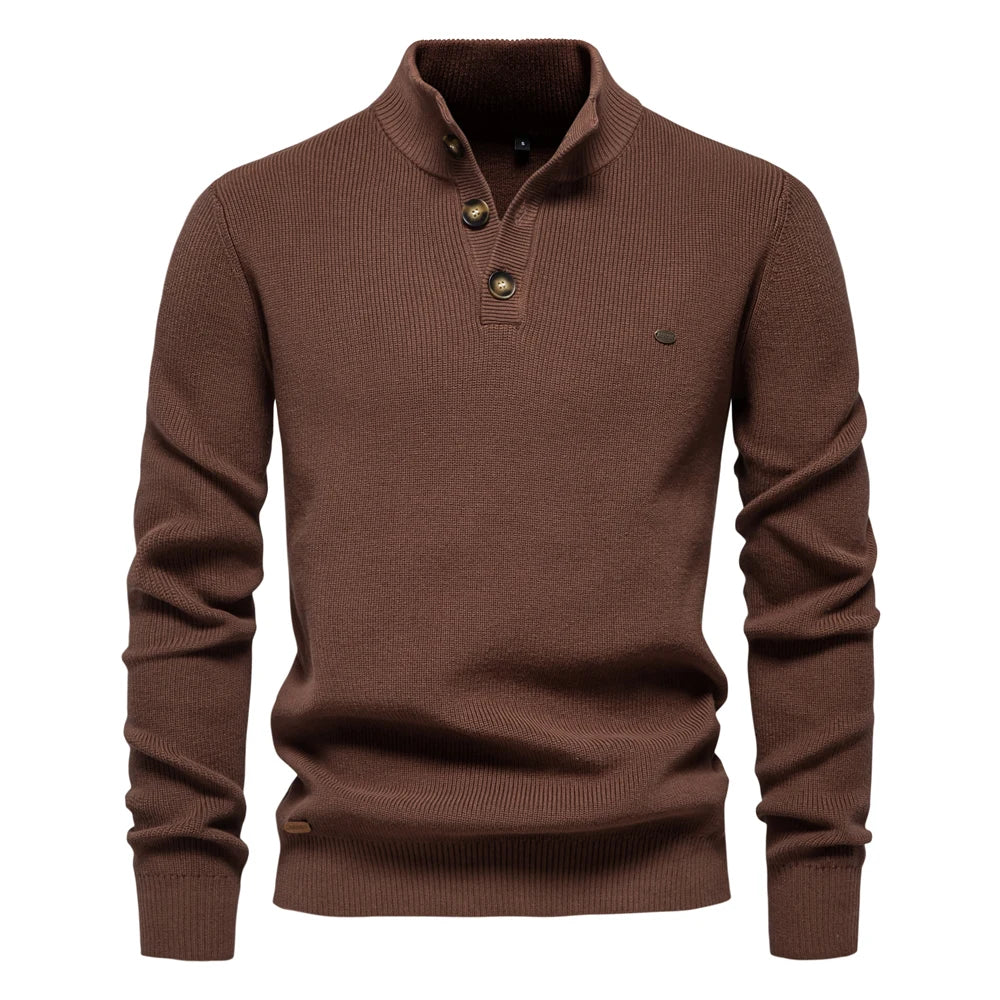 Elias | Men's Sweater with Buttons