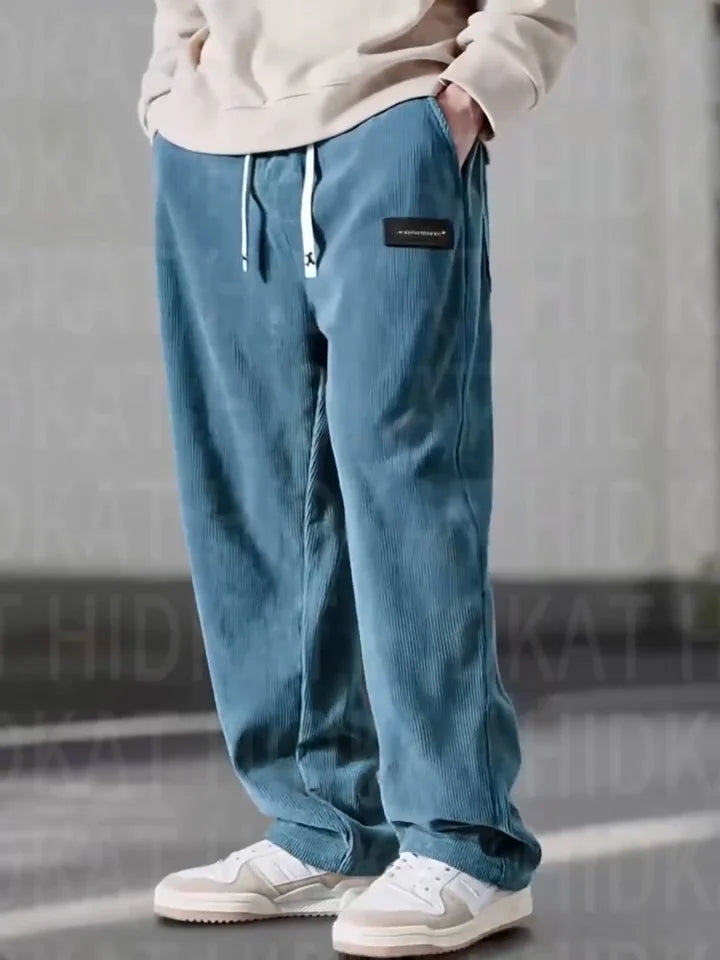 Baylor | Casual Loose-Fitting Cord Pants
