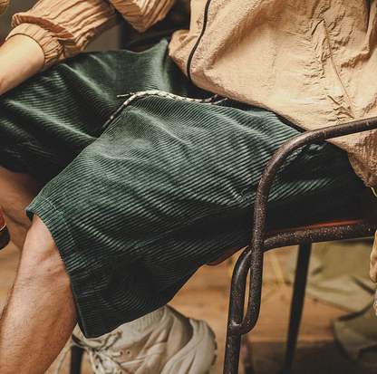 Samuel | Corduroy Shorts with Elastic Waistband
