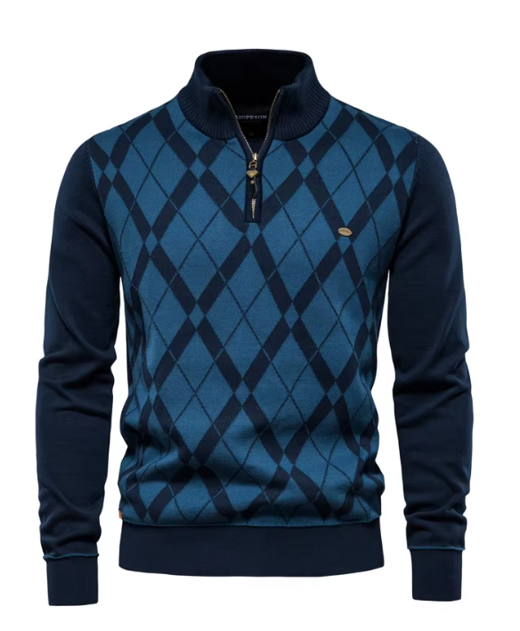 Derrick | Men's Pullover with Half Zip