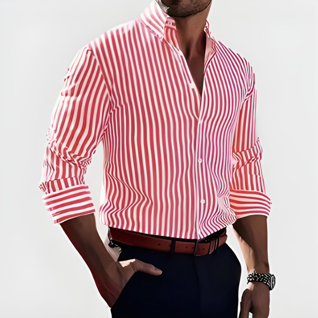 Preston | Classic Long Sleeve Striped Shirt