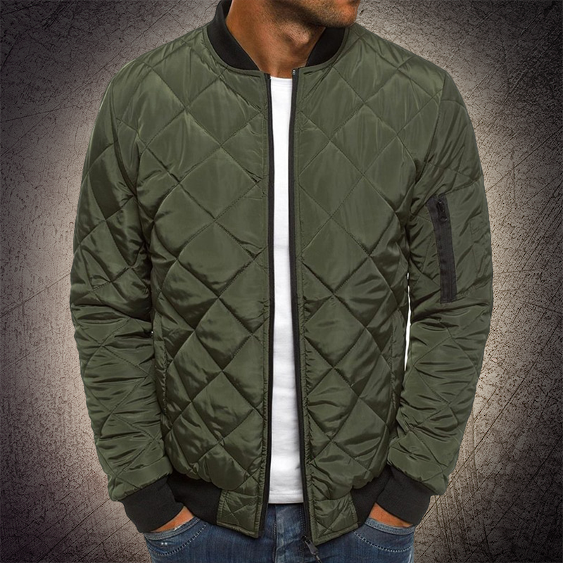 Timothy | Quilted Zip-Up Bomber Jacket