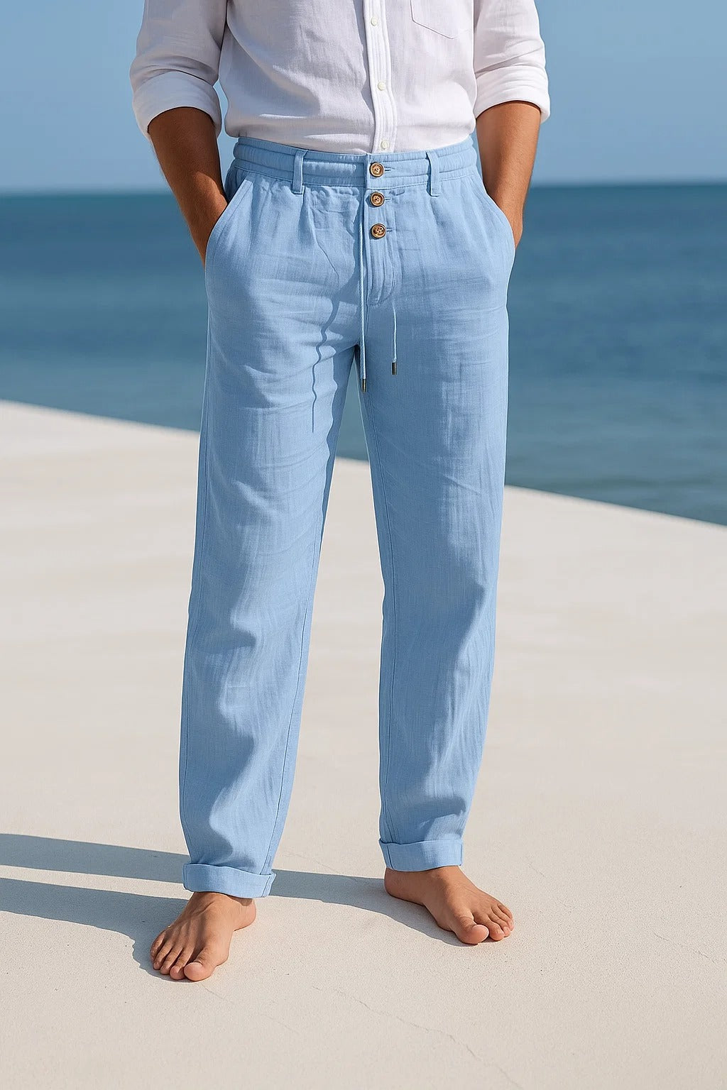 Liam | LIGHTWEIGHT LINEN SUMMER PANTS