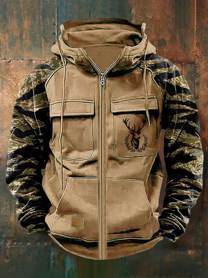 Tobias | Hoodie with Zip and Multi Pockets