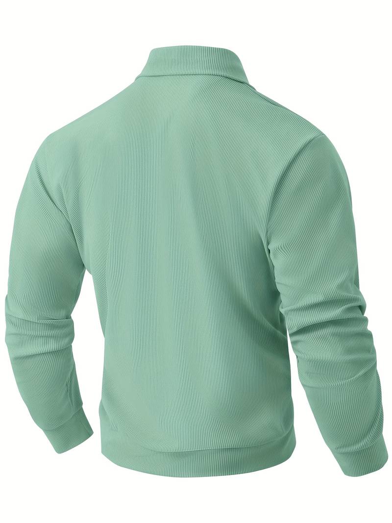 Patrick | Long Sleeve Turned Collar Velvet Shirt