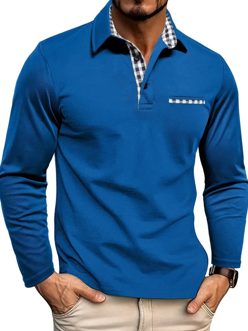 Shepherd | Long Sleeve Cotton Polo Shirt