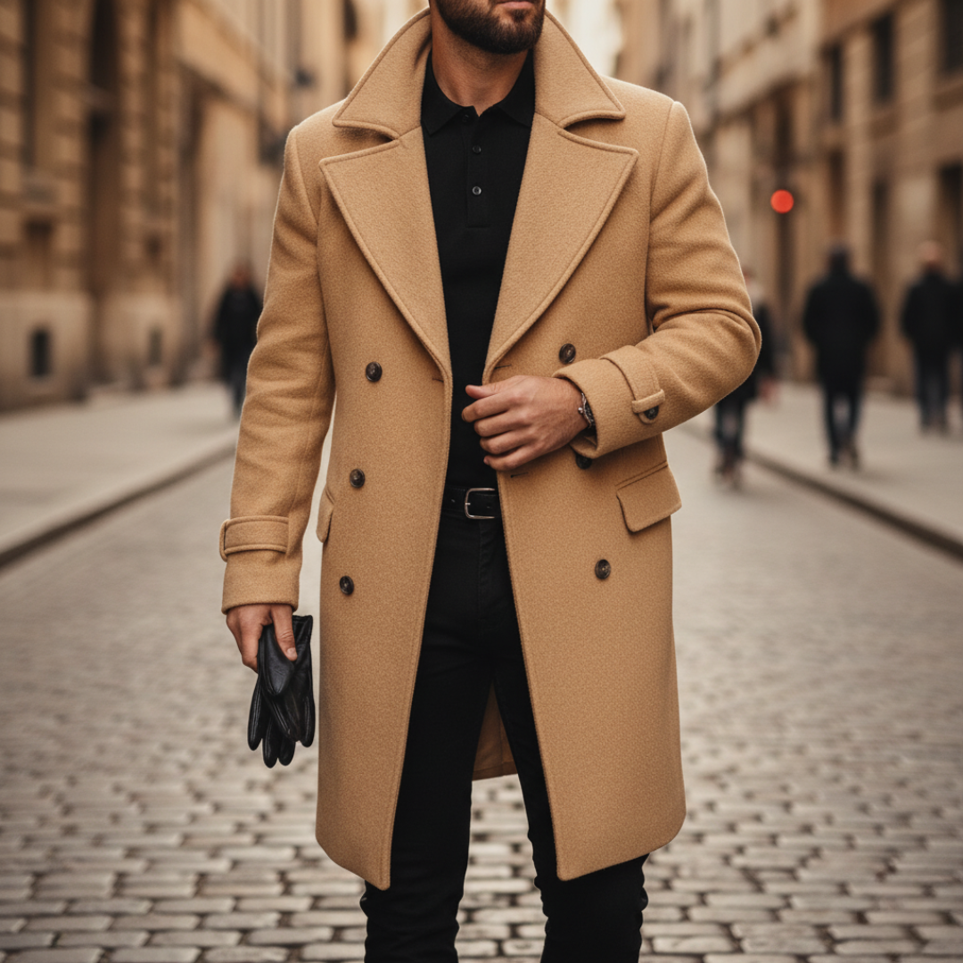 Owen | Men's Winter Double-Breasted Wool Coat