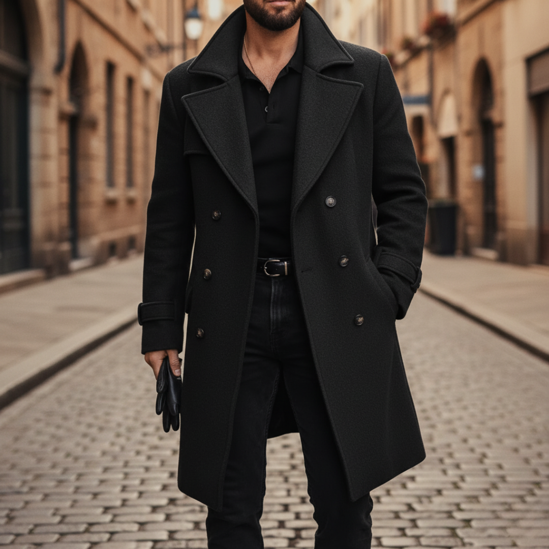 Owen | Men's Winter Double-Breasted Wool Coat