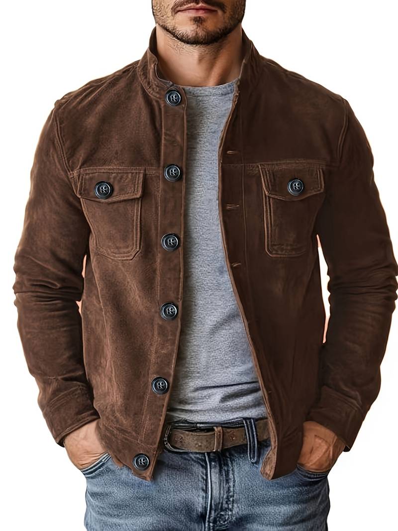 Crew | Casual Long Sleeve Coat with Pocket
