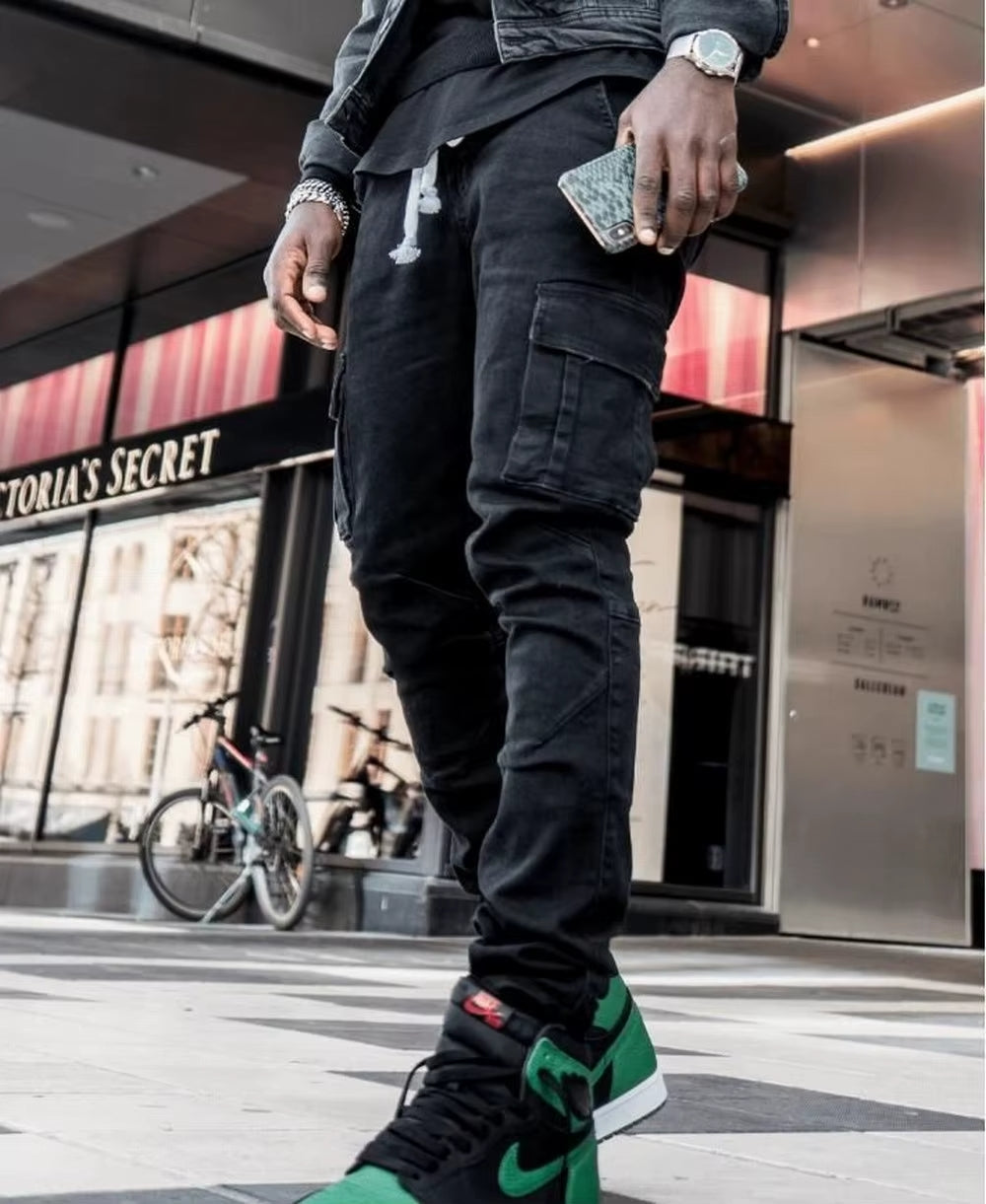 Dahlia | Cargo Street Elastic Jeans