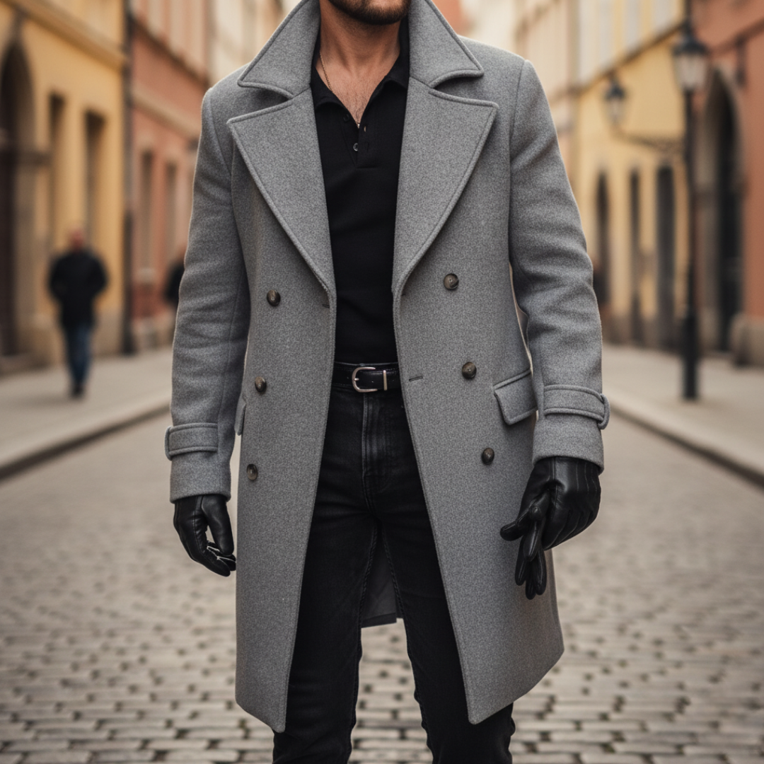 Owen | Men's Winter Double-Breasted Wool Coat