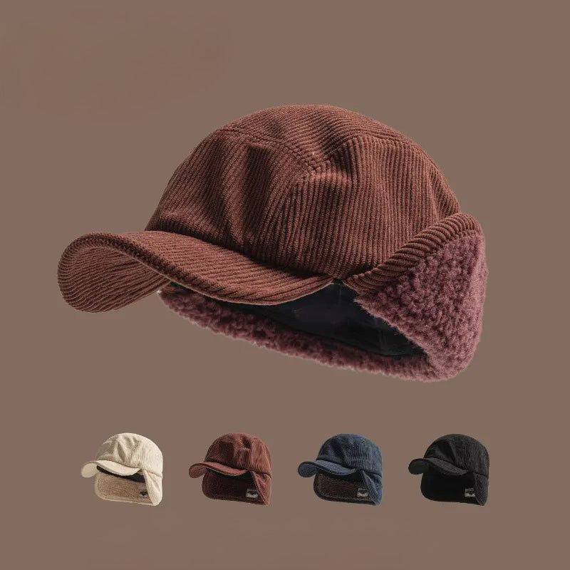 Bowen | Ribbed Cap with Ear Flaps