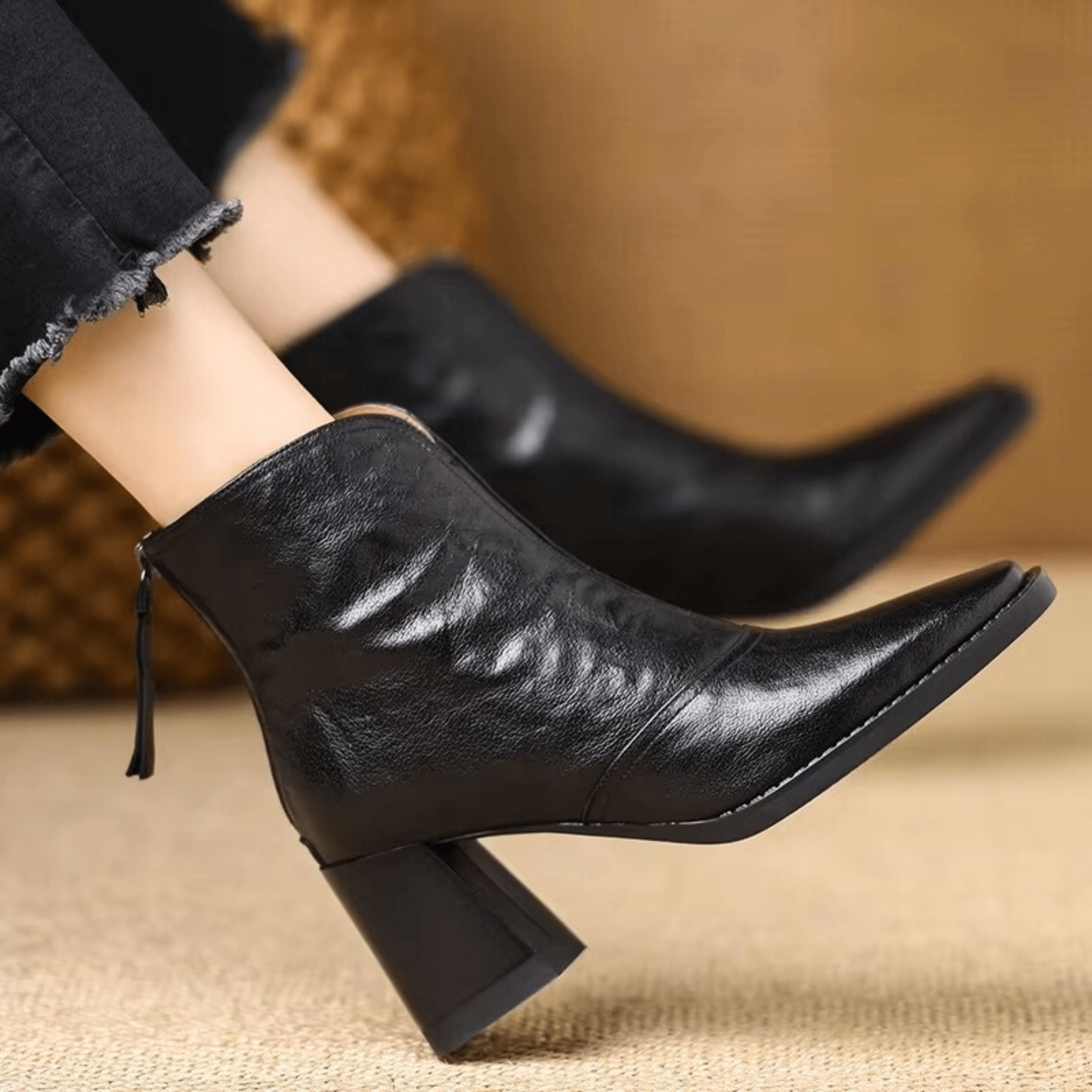 Kennedy | Luxury Ankle Boots with Medium Heel
