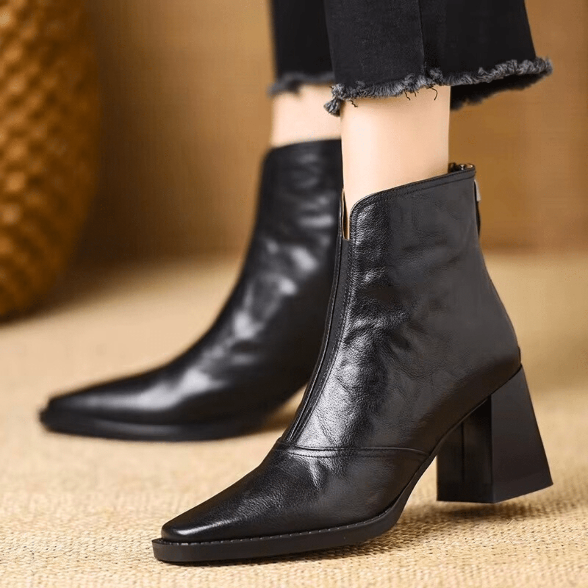 Kennedy | Luxury Ankle Boots with Medium Heel