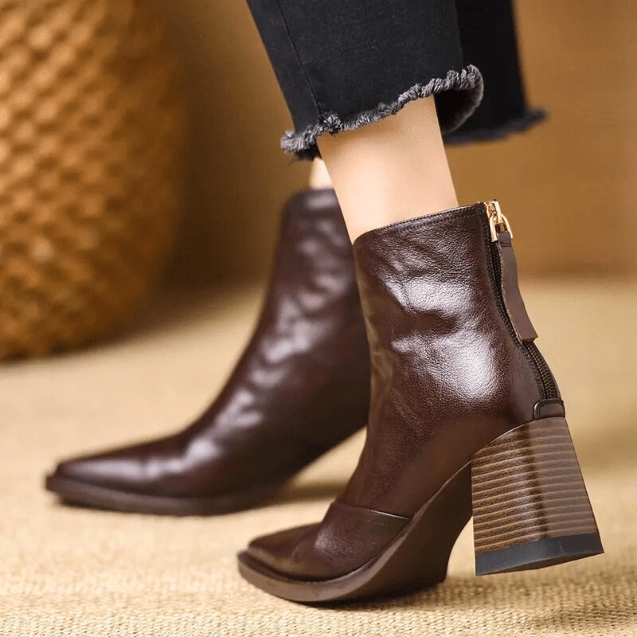 Kennedy | Luxury Ankle Boots with Medium Heel